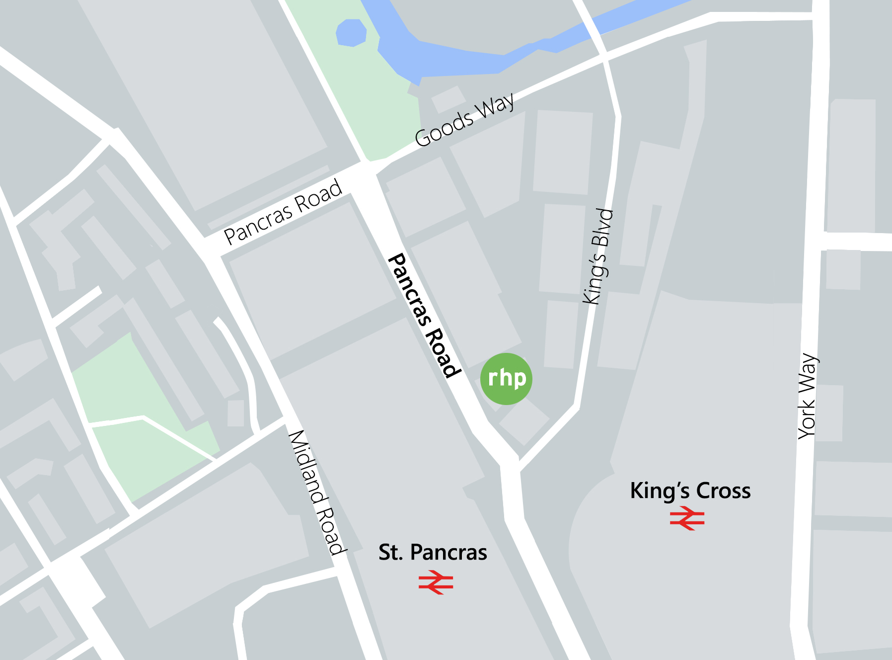 A map of the location of our London office