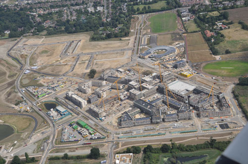 Birdseye view of North West Cambridge