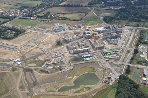 Birdseye view of North West Cambridge