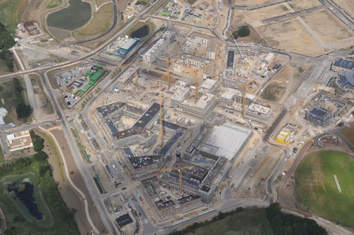 Birdseye view of North West Cambridge