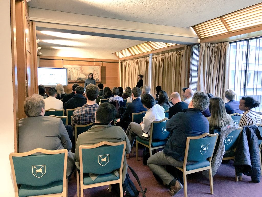 Tom Foggin presents at ArcSoc Careers Day