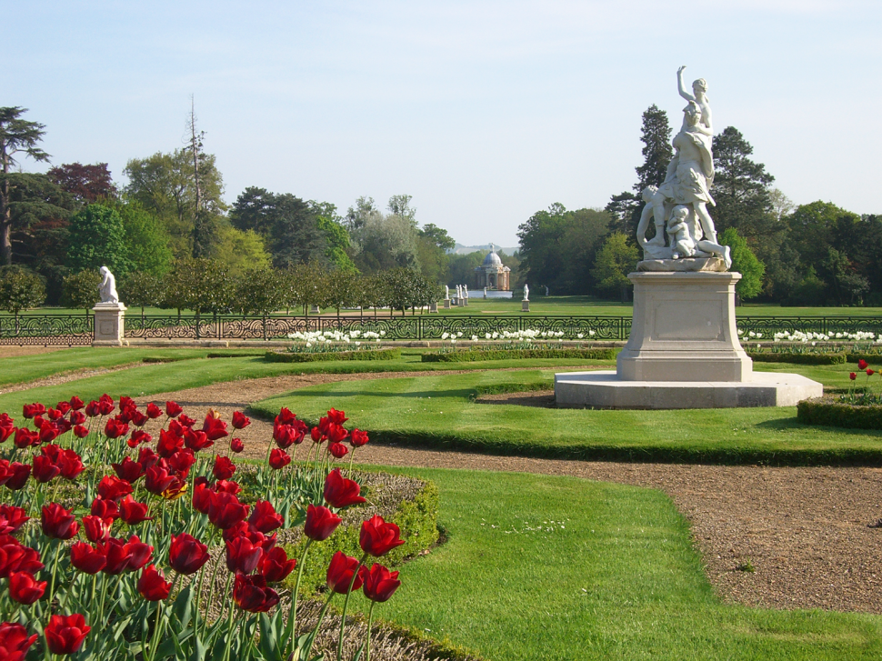 The Parterre Garden sculpture groups cleaned and conserved 2008.