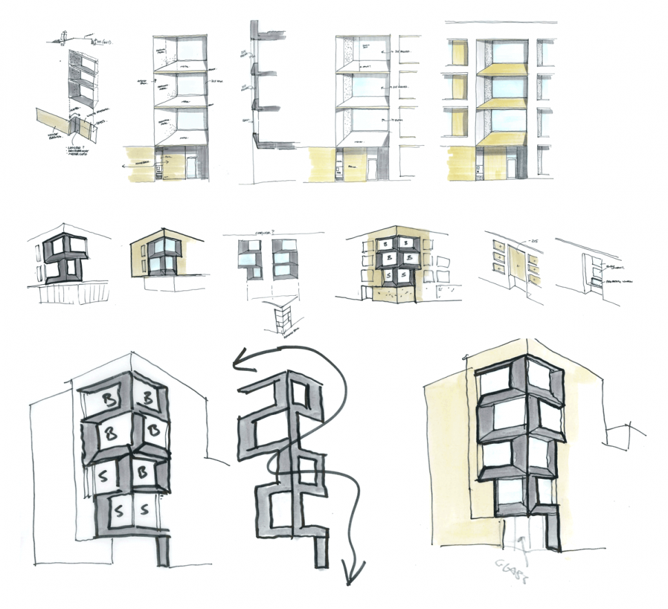 Concept sketch for North West Cambridge