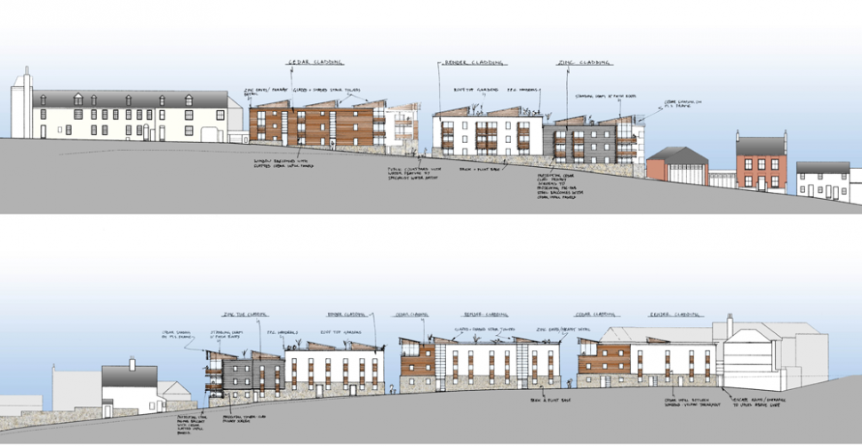 Elevation to St. Nicholas Lane & Elevation to Walmers Lane