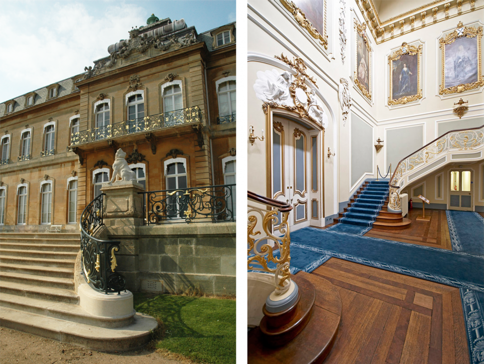 The ironwork of the Mansion House, Terrace and Parterre repaired and redecorated 2008.