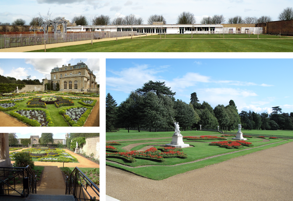 Visitor Facilities in the walled garden.