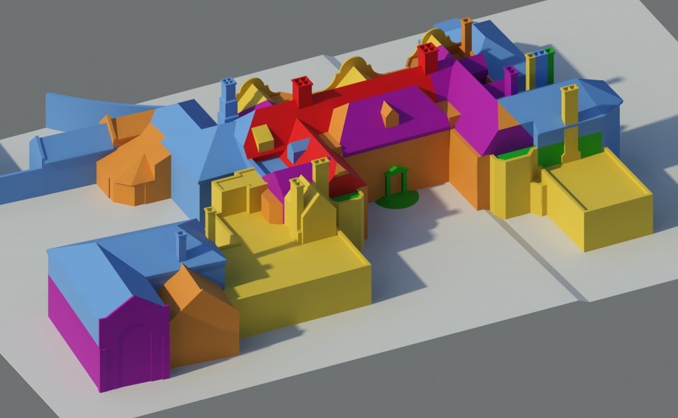 Analysis of historic development, additions and interventions early 20C